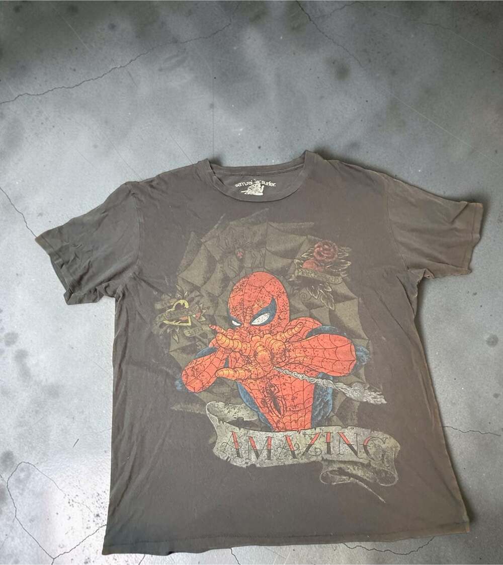 Samurai Surfer Marvel Vintage 2009 The Amazing Spider-Man Graphic T-Shirt